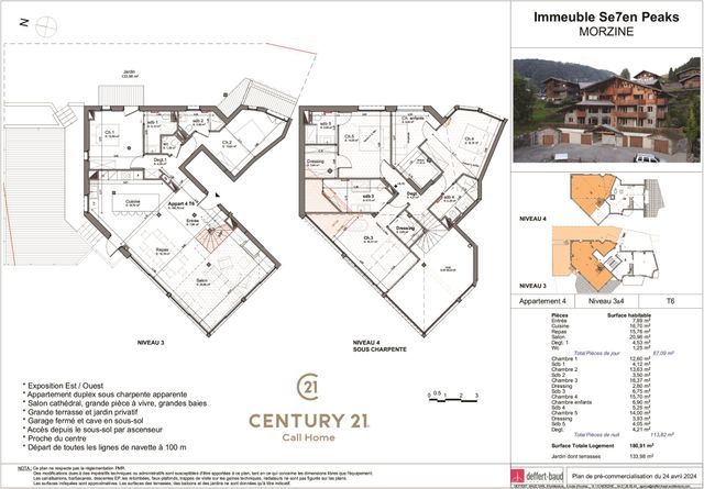 Appartement T6 à vendre - 6 pièces - 180,91 m2 - Morzine - 74 - RHONE-ALPES