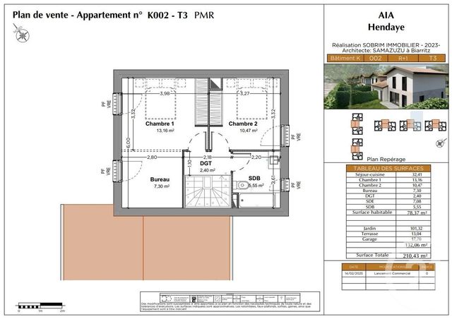 Maison à vendre - 3 pièces - 78,37 m2 - Hendaye - 64 - AQUITAINE