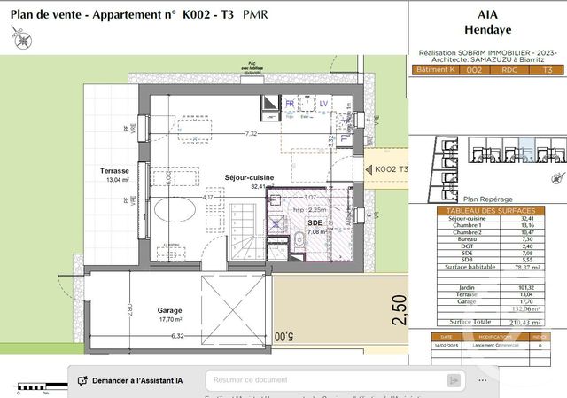 Maison &agrave; vendre - 3 pi&egrave;ces - 78,37 m2 - Hendaye - 64 - AQUITAINE