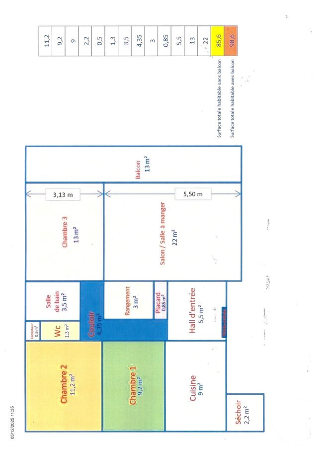 Appartement F4 &agrave; vendre - 4 pi&egrave;ces - 81,27 m2 - Venissieux - 69 - RHONE-ALPES