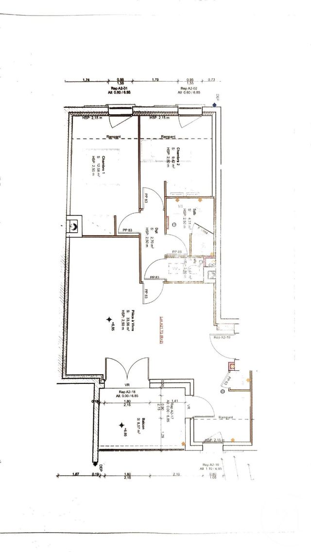 Appartement T3 &agrave; vendre - 3 pi&egrave;ces - 64,50 m2 - Septeme - 38 - RHONE-ALPES