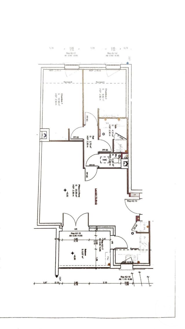 Appartement T3 &agrave; vendre - 3 pi&egrave;ces - 64,50 m2 - Septeme - 38 - RHONE-ALPES