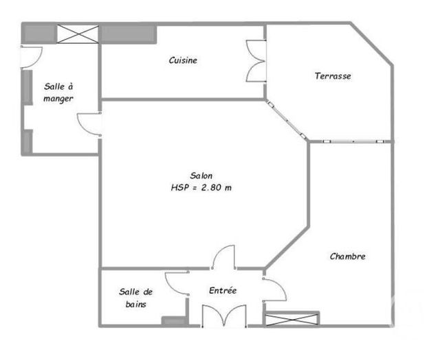 Appartement T2 &agrave; vendre - 3 pi&egrave;ces - 78,23 m2 - Ajaccio - 201 - CORSE