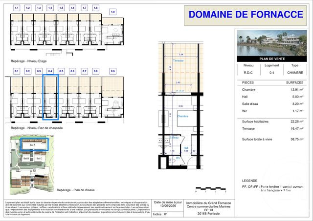 Appartement T1 &agrave; vendre - 1 pi&egrave;ce - 22,28 m2 - Porticcio - 201 - CORSE