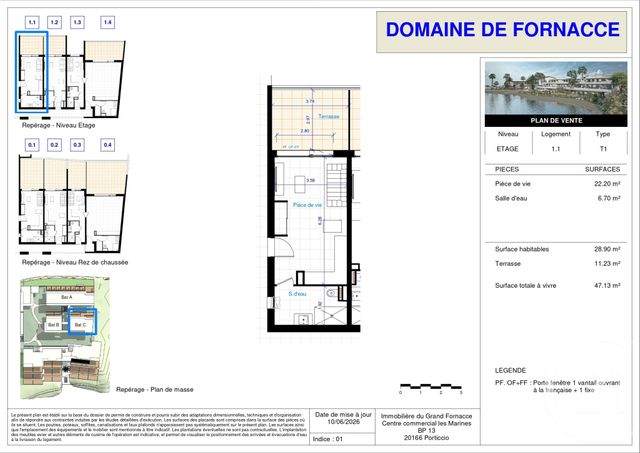 Appartement T1 &agrave; vendre - 1 pi&egrave;ce - 28,90 m2 - Porticcio - 201 - CORSE