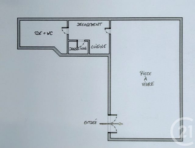 Appartement Studio &agrave; vendre - 1 pi&egrave;ce - 38,06 m2 - Paris - 75017 - ILE-DE-FRANCE