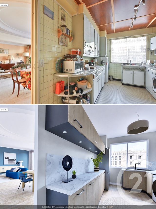 Appartement F5 &agrave; vendre - 5 pi&egrave;ces - 133,10 m2 - Paris - 75016 - ILE-DE-FRANCE