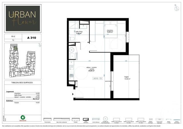 Appartement T2 &agrave; vendre - 2 pi&egrave;ces - 46,14 m2 - Narbonne - 11 - LANGUEDOC-ROUSSILLON