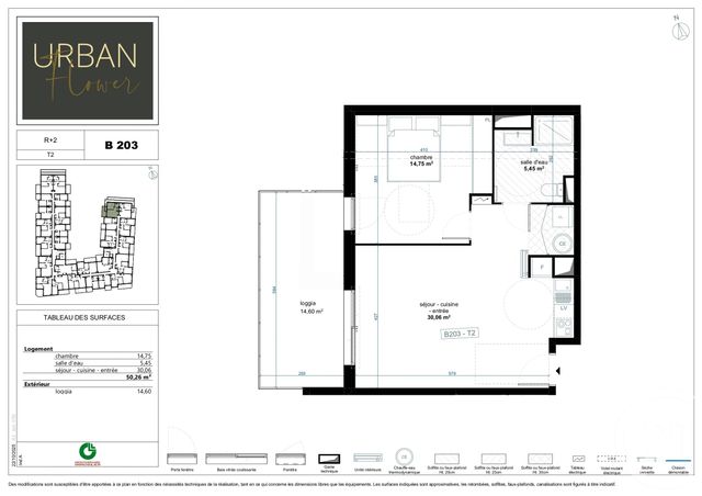 Appartement T2 &agrave; vendre - 2 pi&egrave;ces - 50,26 m2 - Narbonne - 11 - LANGUEDOC-ROUSSILLON