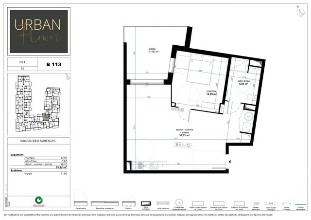 Appartement T2 &agrave; vendre - 2 pi&egrave;ces - 55,52 m2 - Narbonne - 11 - LANGUEDOC-ROUSSILLON