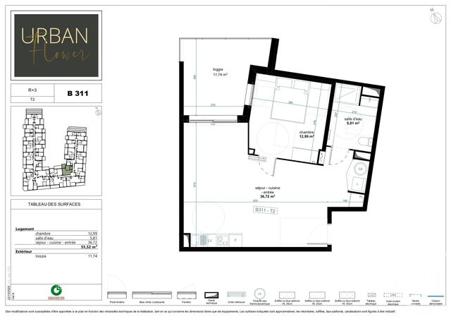 Appartement T2 &agrave; vendre - 2 pi&egrave;ces - 55,52 m2 - Narbonne - 11 - LANGUEDOC-ROUSSILLON