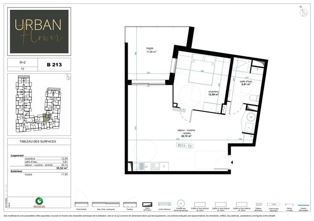 Appartement T2 &agrave; vendre - 2 pi&egrave;ces - 55,52 m2 - Narbonne - 11 - LANGUEDOC-ROUSSILLON