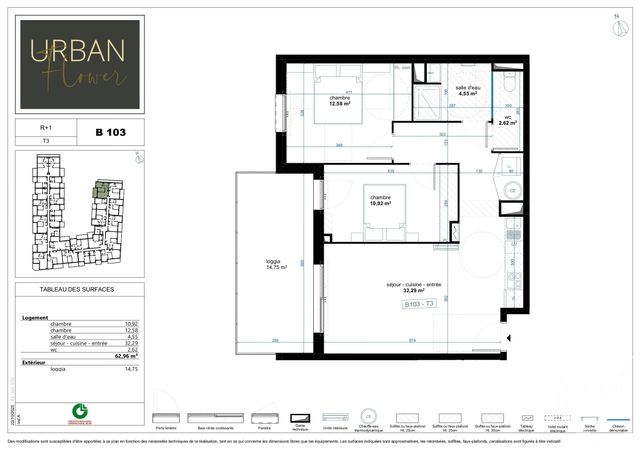 Appartement T3 &agrave; vendre - 3 pi&egrave;ces - 62,96 m2 - Narbonne - 11 - LANGUEDOC-ROUSSILLON