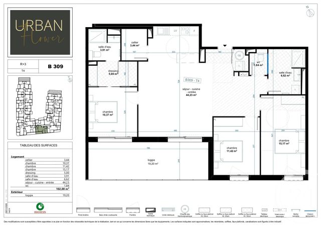 Appartement T4 &agrave; vendre - 4 pi&egrave;ces - 102 m2 - Narbonne - 11 - LANGUEDOC-ROUSSILLON
