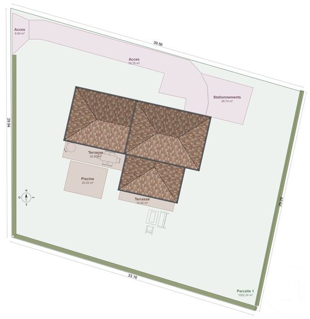 Terrain &agrave; vendre - 1052 m2 - Mougins - 06 - PROVENCE-ALPES-COTE-D-AZUR