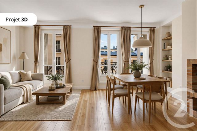 Appartement T3 &agrave; vendre - 3 pi&egrave;ces - 55,07 m2 - Paris - 75006 - ILE-DE-FRANCE