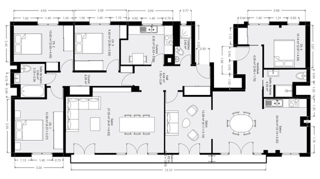 Appartement F7 et + &agrave; vendre - 7 pi&egrave;ces - 146,82 m2 - Paris - 75006 - ILE-DE-FRANCE