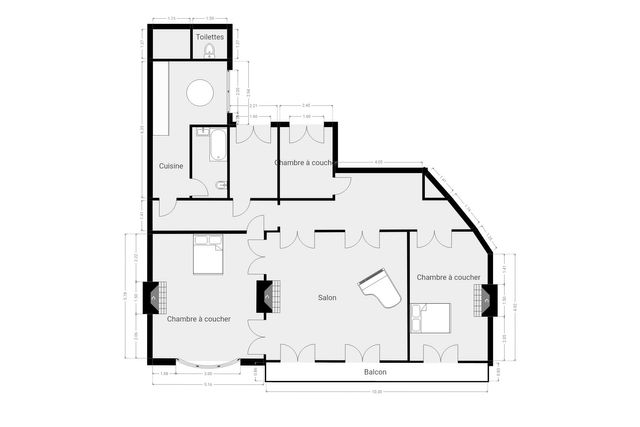 Appartement F5 &agrave; vendre - 5 pi&egrave;ces - 152,71 m2 - Paris - 75006 - ILE-DE-FRANCE