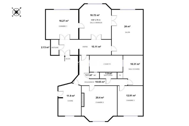 Appartement F5 à vendre - 5 pièces - 145,40 m2 - Paris - 75006 - ILE-DE-FRANCE