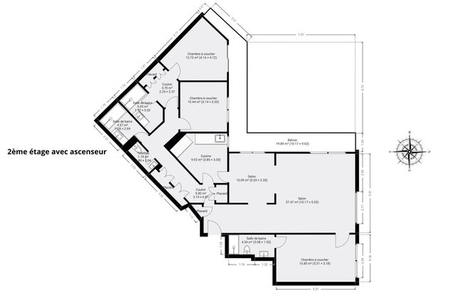 Appartement T5 &agrave; vendre - 5 pi&egrave;ces - 131 m2 - Paris - 75006 - ILE-DE-FRANCE