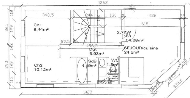 Immeuble &agrave; vendre - 246 m2 - Romainville - 93 - ILE-DE-FRANCE