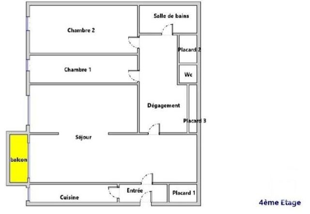 Appartement F4 &agrave; vendre - 4 pi&egrave;ces - 60,17 m2 - Montreuil - 93 - ILE-DE-FRANCE