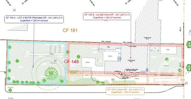 Terrain &agrave; vendre - 255 m2 - 93 - ILE-DE-FRANCE