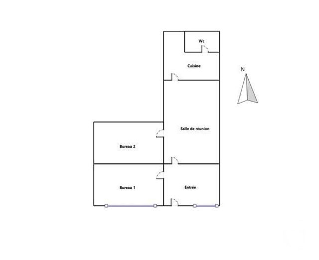 Appartement Local &agrave; vendre - 3 pi&egrave;ces - 45,62 m2 - Paris - 75014 - ILE-DE-FRANCE