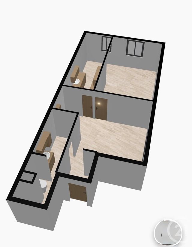 Appartement F2 à vendre - 2 pièces - 55,41 m2 - Chalon Sur Saone - 71 - BOURGOGNE