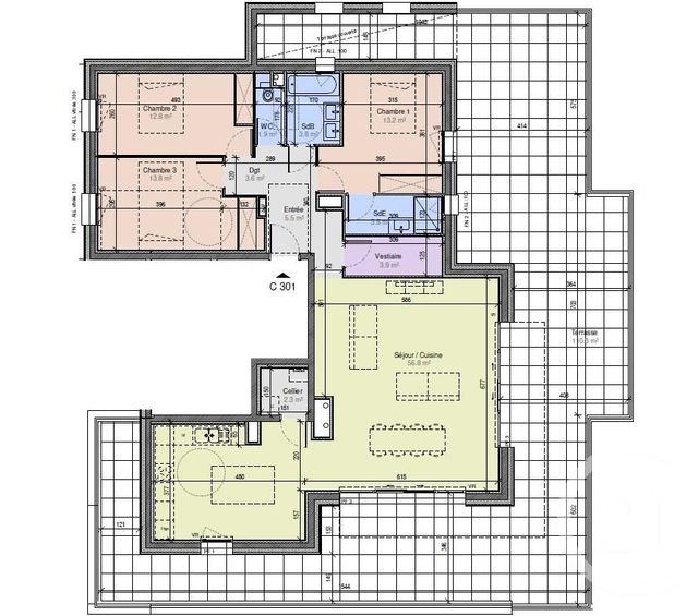 Appartement T4 &agrave; vendre - 4 pi&egrave;ces - 121,30 m2 - Challes Les Eaux - 73 - RHONE-ALPES