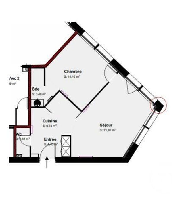 Appartement T2 &agrave; louer - 2 pi&egrave;ces - 52,20 m2 - Pontcharra - 38 - RHONE-ALPES