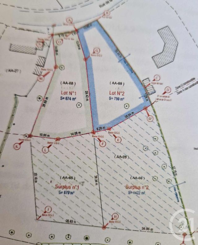 Terrain &agrave; vendre - 3734 m2 - Cormont - 62 - NORD-PAS-DE-CALAIS