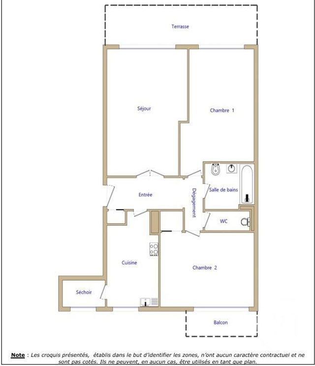 Appartement F3 &agrave; vendre - 3 pi&egrave;ces - 72,01 m2 - Nice - 06 - PROVENCE-ALPES-COTE-D-AZUR
