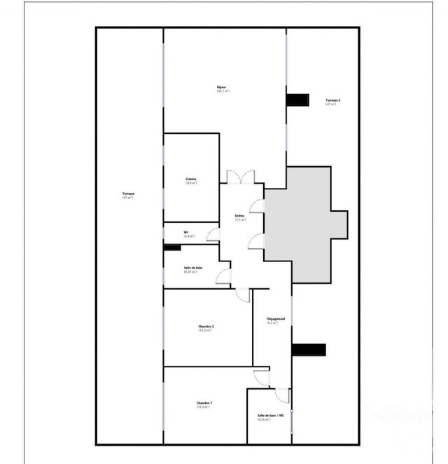 Appartement F3 à vendre - 3 pièces - 99,10 m2 - Nice - 06 - PROVENCE-ALPES-COTE-D-AZUR