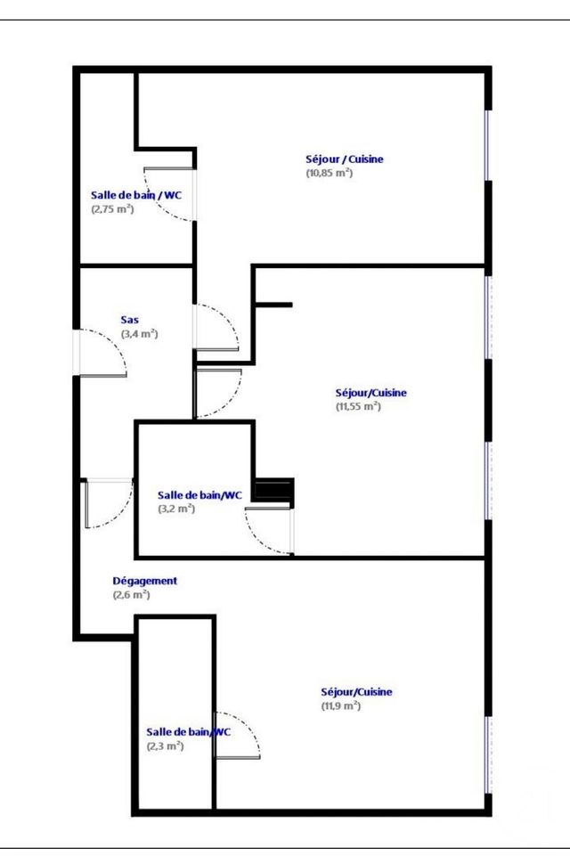 Appartement F1 à vendre - 1 pièce - 48,55 m2 - Nice - 06 - PROVENCE-ALPES-COTE-D-AZUR