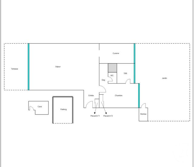 Appartement F2 à vendre - 2 pièces - 61 m2 - Nice - 06 - PROVENCE-ALPES-COTE-D-AZUR