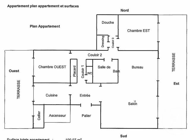 Appartement F4 à vendre - 4 pièces - 98,41 m2 - Nice - 06 - PROVENCE-ALPES-COTE-D-AZUR