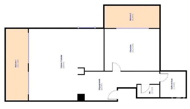 Appartement F2 &agrave; vendre - 2 pi&egrave;ces - 54,18 m2 - Cannes - 06 - PROVENCE-ALPES-COTE-D-AZUR