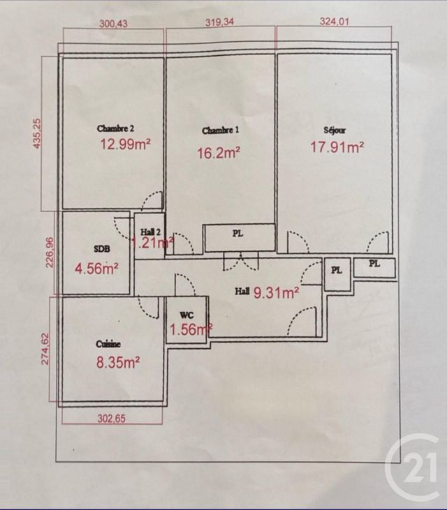 Appartement F3 à vendre - 3 pièces - 74,84 m2 - Nice - 06 - PROVENCE-ALPES-COTE-D-AZUR