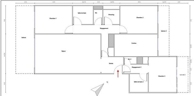 Appartement F4 à vendre - 4 pièces - 100,89 m2 - Nice - 06 - PROVENCE-ALPES-COTE-D-AZUR
