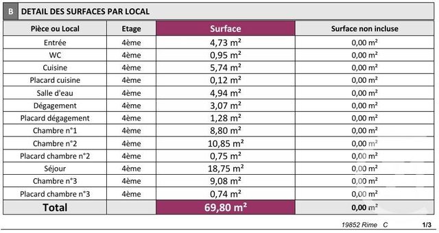 Appartement F4 &agrave; vendre - 4 pi&egrave;ces - 69,80 m2 - Nice - 06 - PROVENCE-ALPES-COTE-D-AZUR