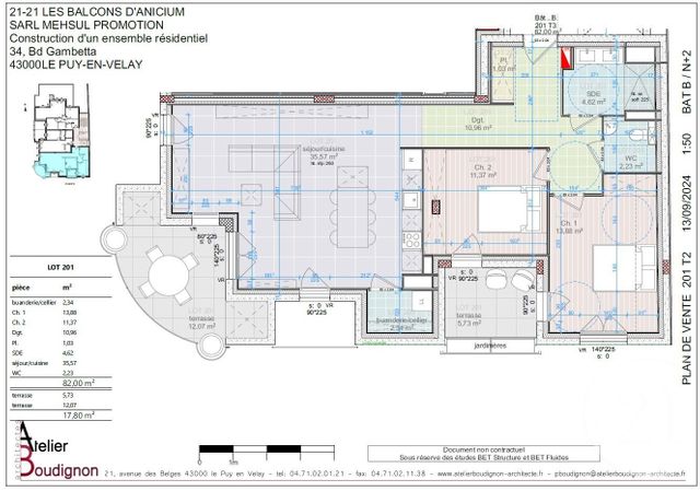 Appartement T3 &agrave; vendre - 4 pi&egrave;ces - 82 m2 - Le Puy En Velay - 43 - AUVERGNE