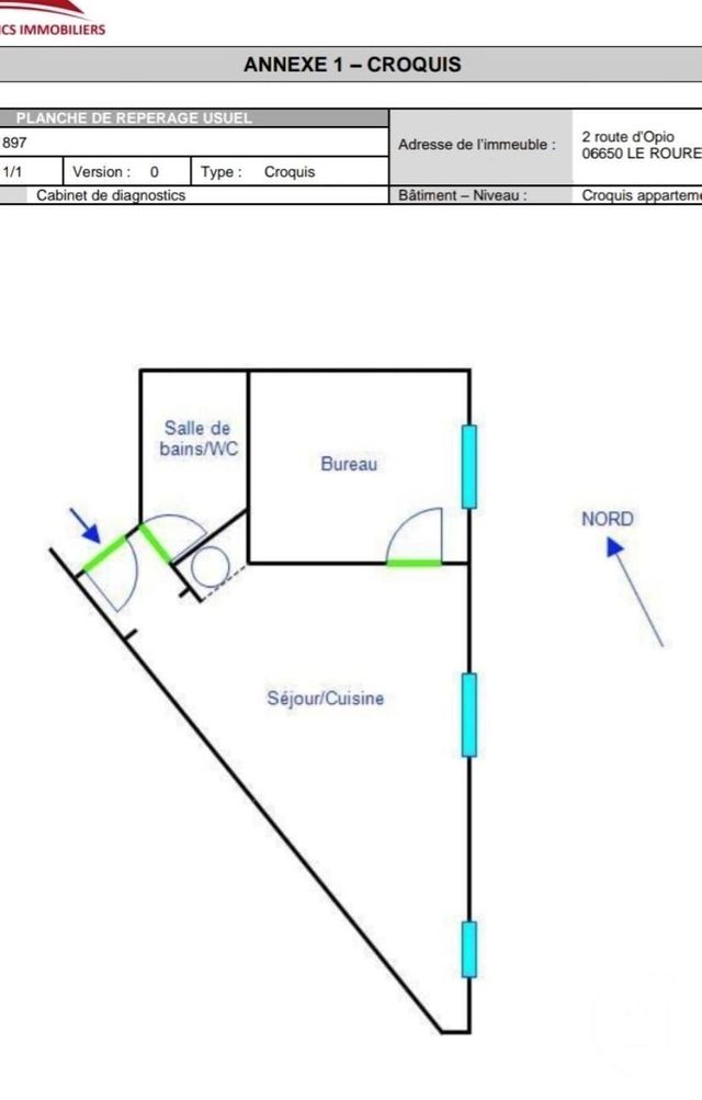 Appartement F1 bis à vendre - 2 pièces - 23 m2 - Le Rouret - 06 - PROVENCE-ALPES-COTE-D-AZUR