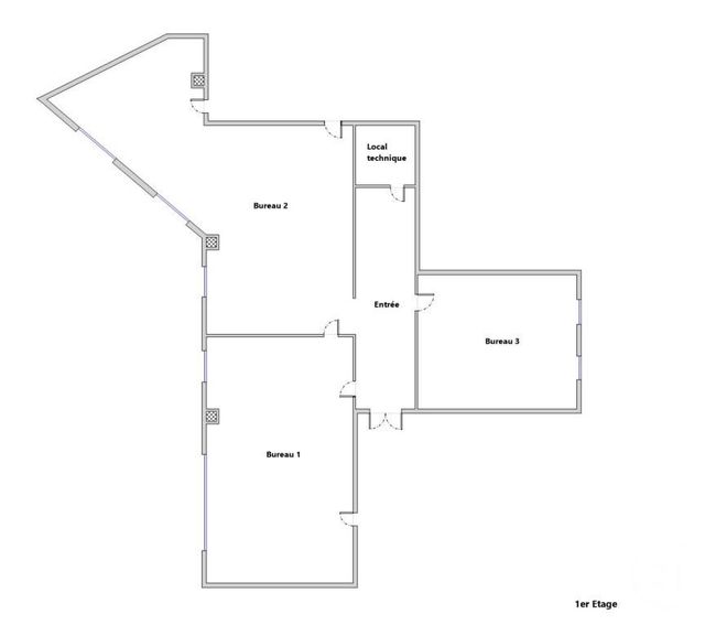 Local commercial à louer - 111.97 m2 - 69 - Rhone