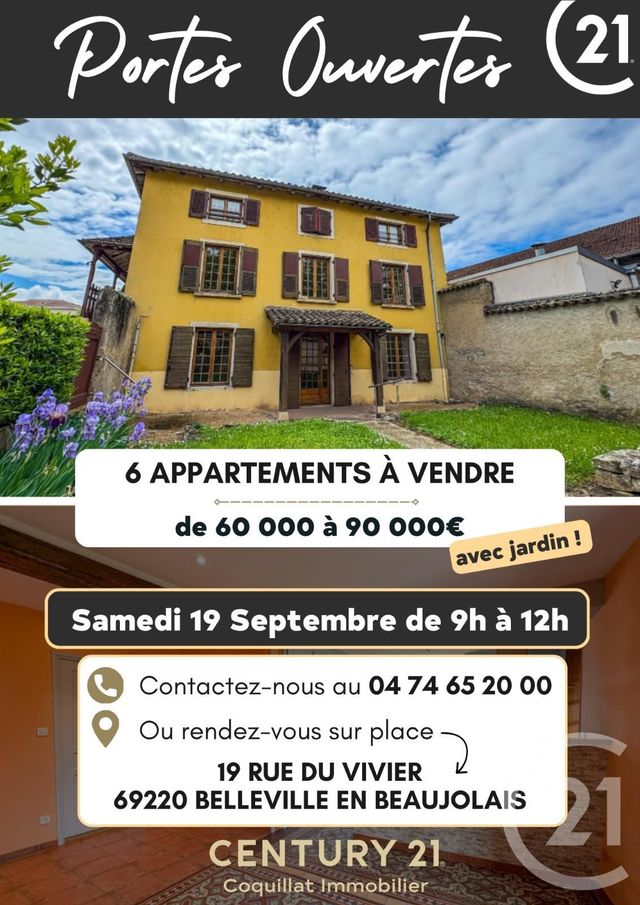 Appartement à vendre BELLEVILLE