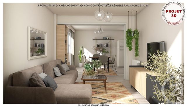 Appartement F3 &agrave; vendre - 3 pi&egrave;ces - 69 m2 - Villeurbanne - 69 - RHONE-ALPES