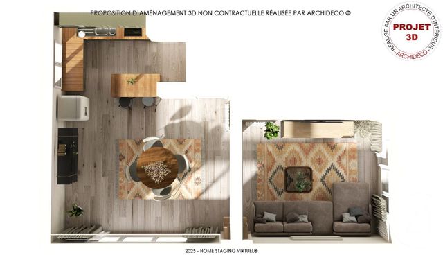 Appartement F3 &agrave; vendre - 3 pi&egrave;ces - 69 m2 - Villeurbanne - 69 - RHONE-ALPES