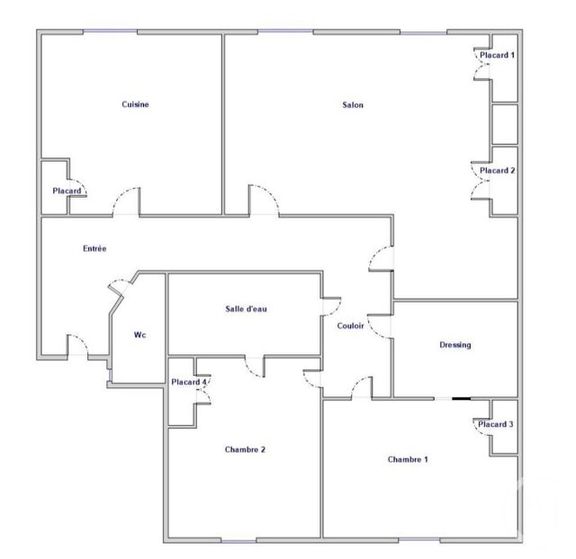 Appartement T3 &agrave; vendre - 3 pi&egrave;ces - 93 m2 - Villeurbanne - 69 - RHONE-ALPES