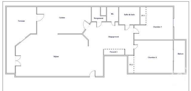 Appartement T3 &agrave; vendre - 3 pi&egrave;ces - 72 m2 - Villeurbanne - 69 - RHONE-ALPES