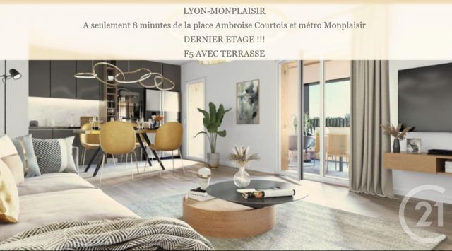 Appartement Duplex à vendre - 4 pièces - 90,20 m2 - Lyon - 69003 - RHONE-ALPES